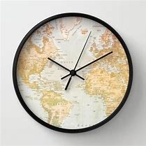 Image result for Mirrored Map Clock