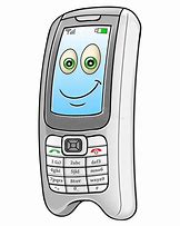 Image result for Happy Cartoon Cell Phone