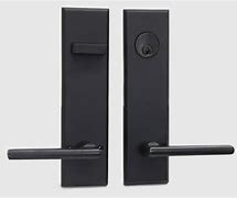 Image result for Black Door Handles with Backplate