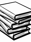 Image result for Library Books Clip Art Black and White