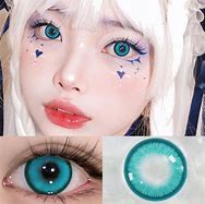 Image result for Cyan Contact Lenses