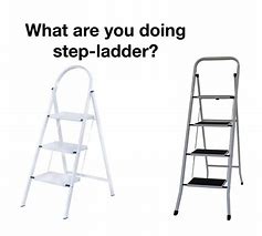 Image result for No Step Ladder Meme