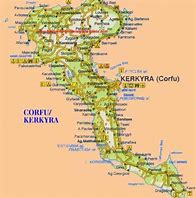 Image result for Map of Corfu and Ionian Islands