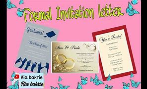 Image result for Formal Invitation Text