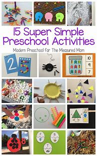 Image result for Preschool Activities at Home Ideas