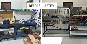 Image result for Before and After 5S Workstation