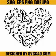 Image result for Car Decals Heart Music Note
