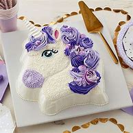 Image result for Pretty in Purple Unicorn Cake