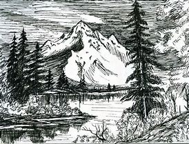 Image result for Landscape Sketch