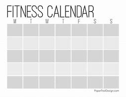 Image result for Exercise Calendar