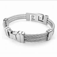 Image result for Titanium Bracelets for Men Cable