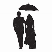 Image result for Couple Umbrella Silhouette