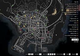 Image result for GTA 5 Car Locations Map