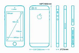 Image result for iPhone SE Screen Size Cm
