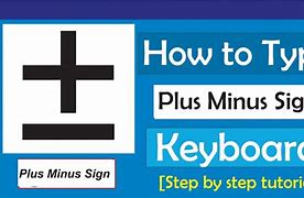 Image result for Plus/Minus Key On a Keyboard