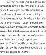 Image result for Life without Internet Essay