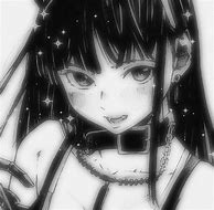 Image result for Anime Black and White PFP Girl Gamer