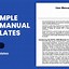 Image result for Sample User Manual Template