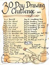 Image result for 10 Day Drawing Challenge