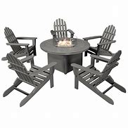 Image result for Outdoor Patio Furniture Grey with Fire Pit
