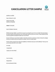 Image result for Cancellation Letter Format