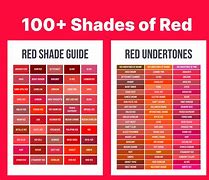 Image result for Red Shades Color Chart