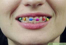 Image result for How to Make Fake Braces without Earring Backs