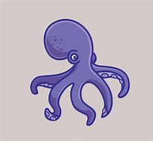 Image result for Purple Octopus Cartoon