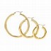 Image result for Real Gold Hoop Earrings