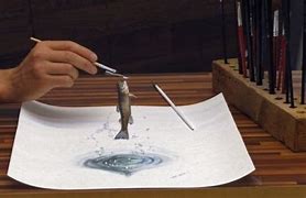 Image result for Drawings Coming Out of Paper