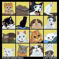 Image result for Pixel Cat Meme Loaf