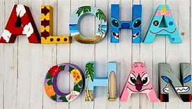 Image result for Stitch Painted Letters