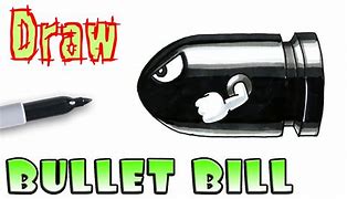 Image result for Mario Bullet Drawing