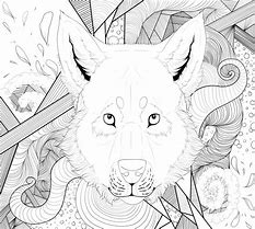 Image result for Galaxy Wolf Coloring Pages
