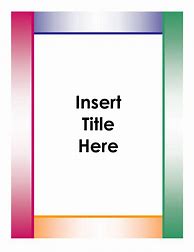 Image result for Title Page Template Online Free