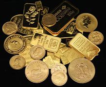 Image result for Gold Bar Next to Gold Coin