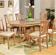 Image result for oval dining tables for six