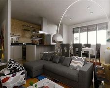 Image result for L-shaped Wall Living Room