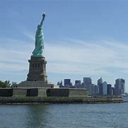 Image result for Statue of Liberty and New York Skyline