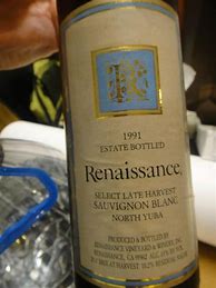 Renaissance Sauvignon Blanc Estate Bottled Select Late Harvest に対する画像結果