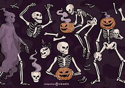 Image result for Halloween Skeleton Vector