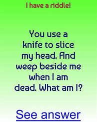 Image result for Adult Riddles with Answers