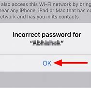Image result for Incorrect Password iPhone