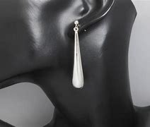 Image result for Silver Drop Earrings