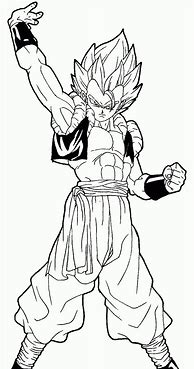 Image result for Dragon Ball Coloring Pages Gogeta