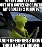 Image result for Evil Kermit Meme Driving