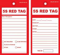 Image result for Red Tag in 5S Clip Art