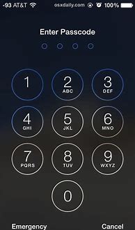 Image result for X Lock Screen Passcode iPhone