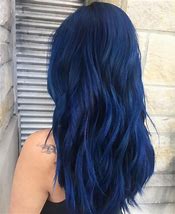 Image result for Permanent Dark Blue Hair Dye