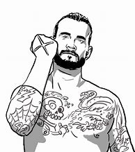 Image result for CM Punk Coloring Pages